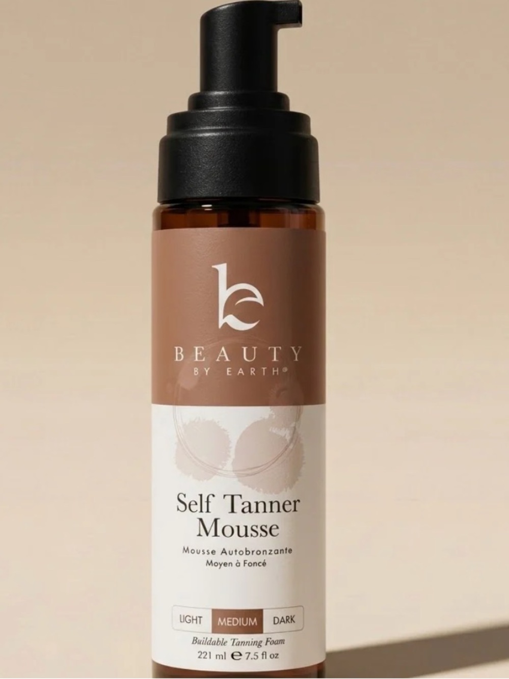 Beauty by Earth Self Tanner Mousse - Medium Brown